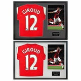 Olivier Giroud Signed Framed Arsenal Football Shirt including 1 Photo in 2 Options: White or Black
