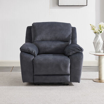Belagio Grey Fabric Power Recliner Armchair