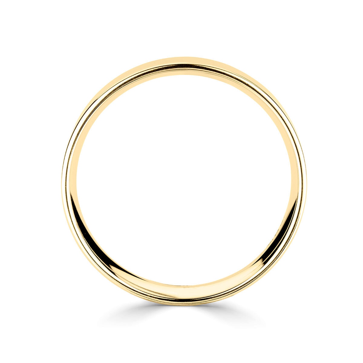 5.0mm Basic Light Court Wedding band. 18ct Yellow Gold