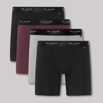 Ted Baker Men's Boxer Shorts, 4 Pack in 2 Colours and 3 Sizes