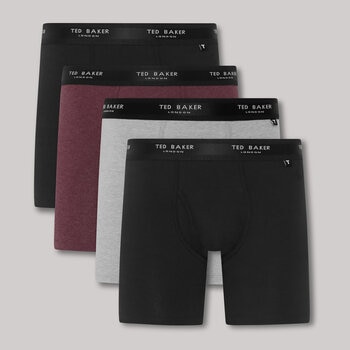 Ted Baker Men's Boxer Shorts, 4 Pack in 2 Colours and 3 Sizes