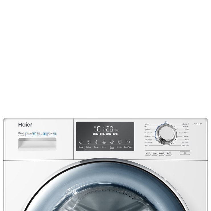 Haier HW80B14876, 8kg, 1400rpm Washing Machine A+++40 Rating in