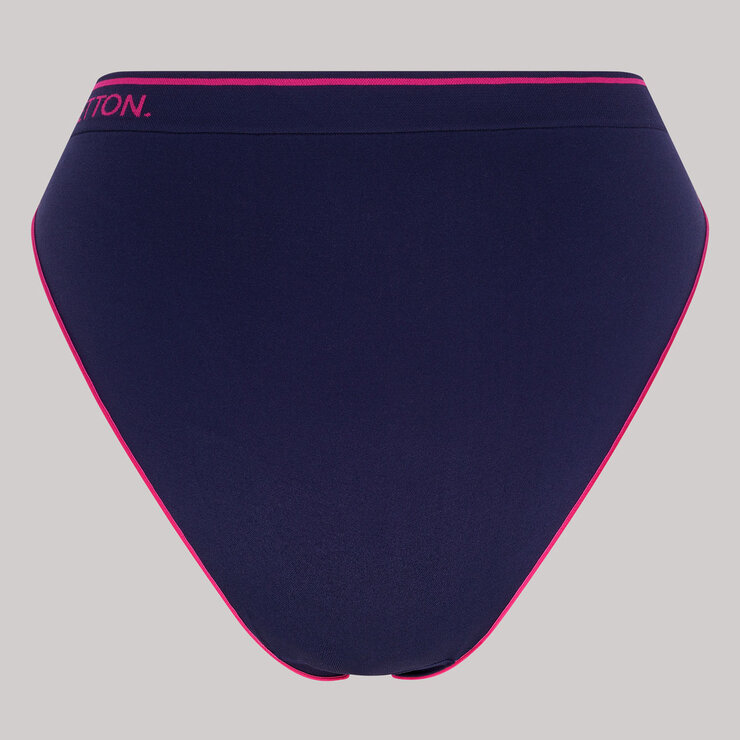 United Colors of Benetton Seamless Brief 4 Pack in Navy & Pink