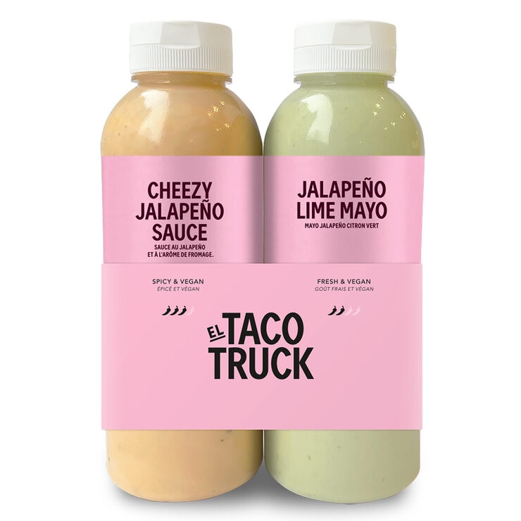 El Taco Truck Cheezy & Jalapeno Sauce, 2 x 500ml El Taco Truck Cheezy & Jalapeno Sauce, 2 x 500ml