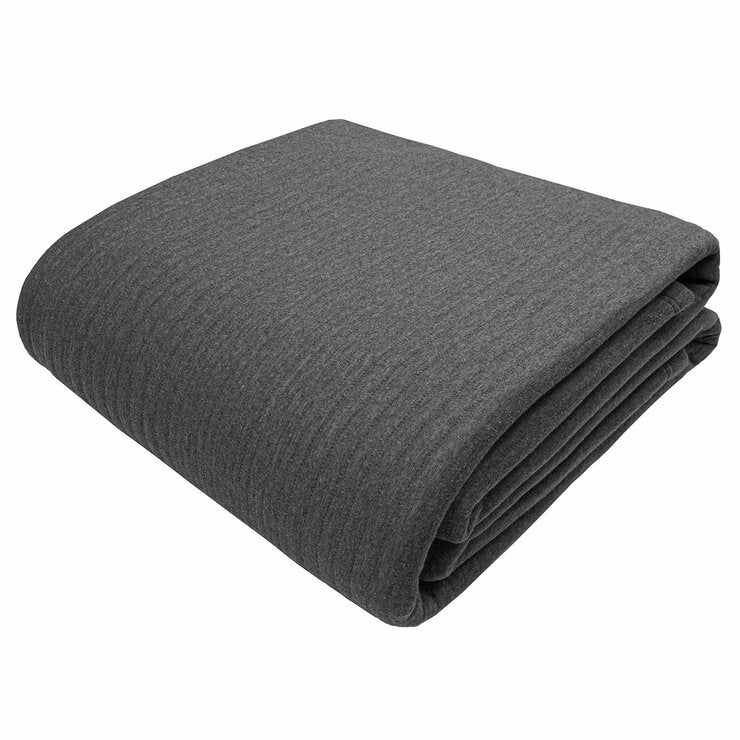 Safdie Cotton Blend Grey Jersey Blanket, 224 x 234 cm Safdie Cotton Blend Grey Jersey Blanket, 224 x 234 cm
