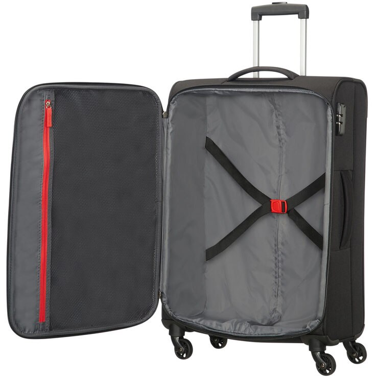 American Tourister Bombay Beach 3 Piece Softside Suitcase Set in Onyx