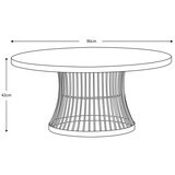 Gallery Pickford Champagne Marble Top Coffee Table