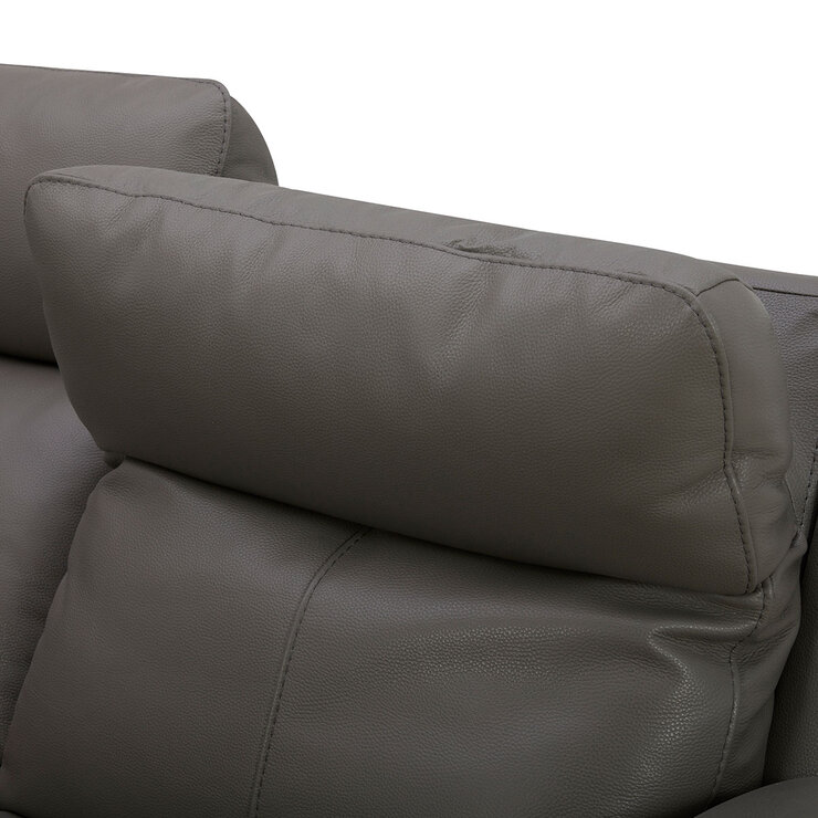 Gilman Creek Hadley Leather Reclining Sectional Sofa with Power Headrests