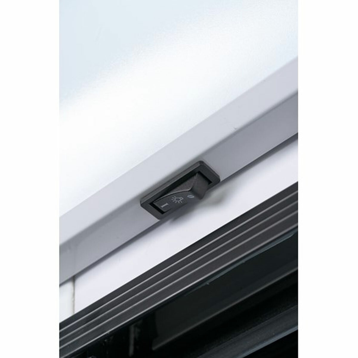 Contender RUG048 783L Commercial Sliding Double Glass Door Fridge, F Rated in White