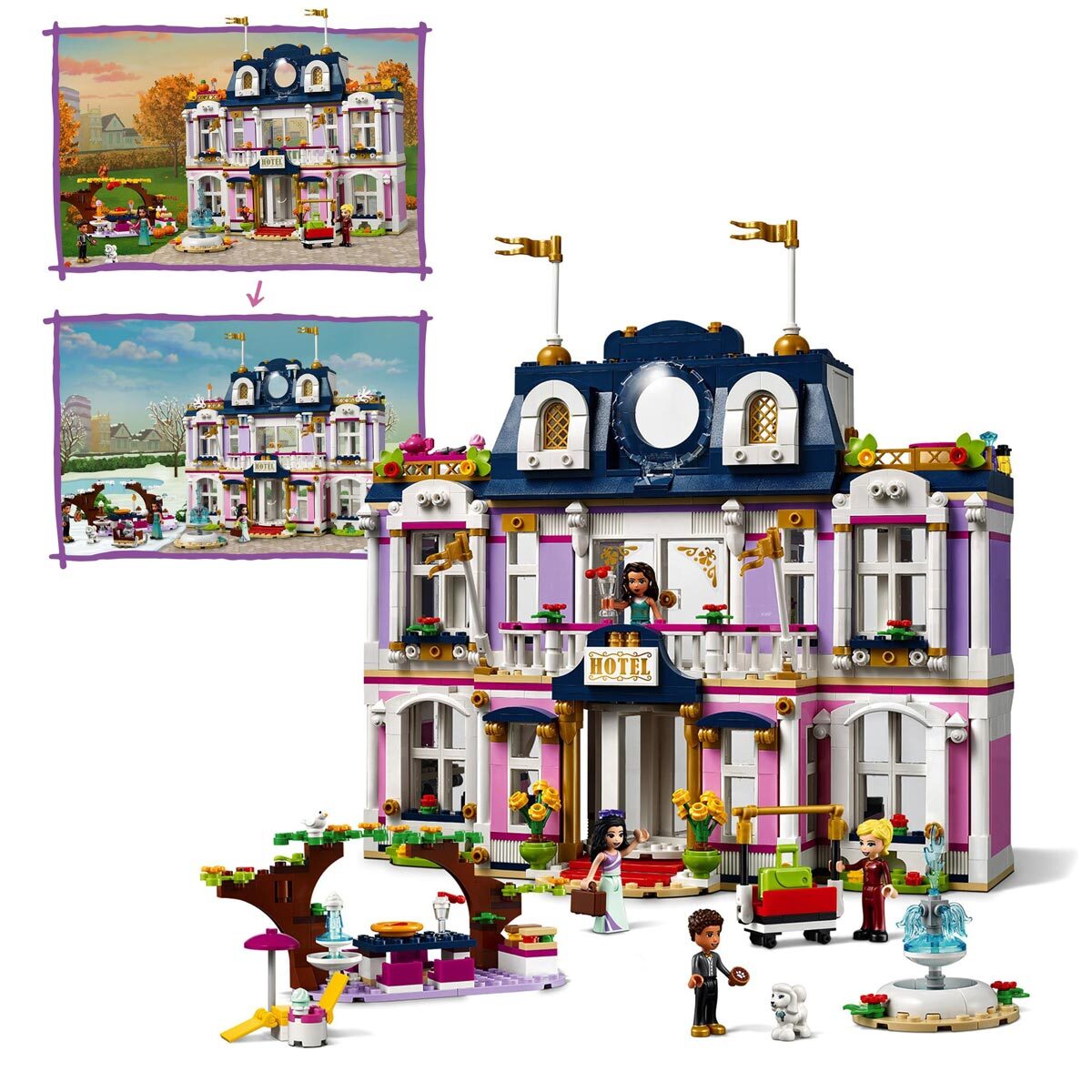 Buy LEGO Friends Heartlake City Grand Hotel Close up Image at costco.co.uk