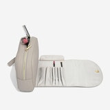 Taupe Wrap Around Makeup Bag