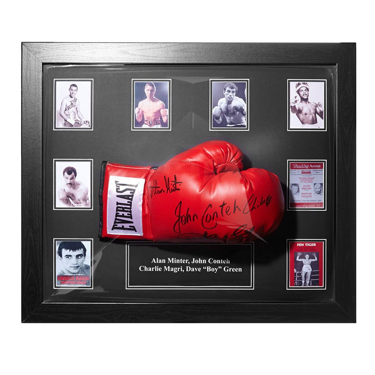 British Boxing Legends Signed Framed Glove