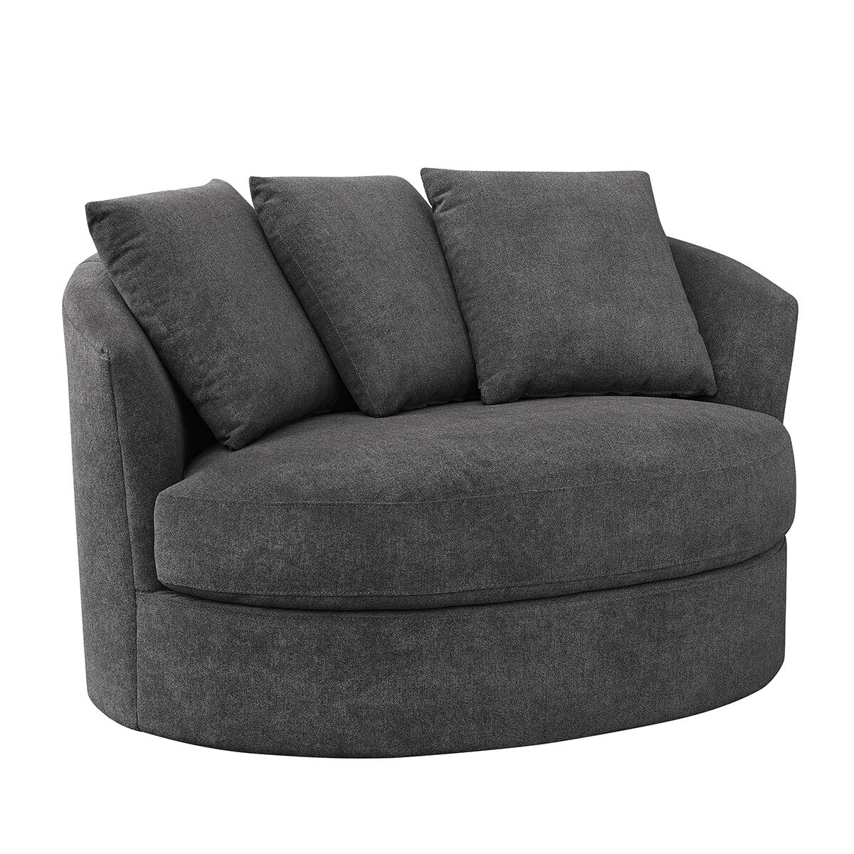 Image of Thomasville Dark Grey Swivel Chair