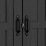Close up of doors and lock