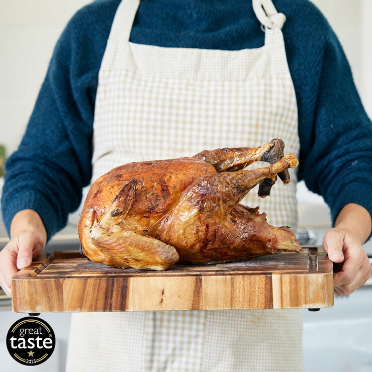 Herb Fed Free Range Bronze Turkey, 8kg Minimum Weight (Serves 14-16 People) Herb Fed Free Range Bronze Turkey, 8kg Minimum Weight (Serves 14-16 People)