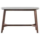 Gallery Barcelona White Marble Top Console Table