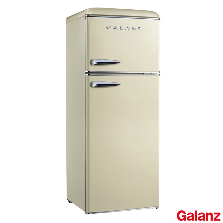 Galanz Rffk006 Retro Fridge Freezer F Rated In Cream Costco Uk