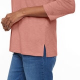 Kirkland Signature Ladies Boatneck Tee in Pink