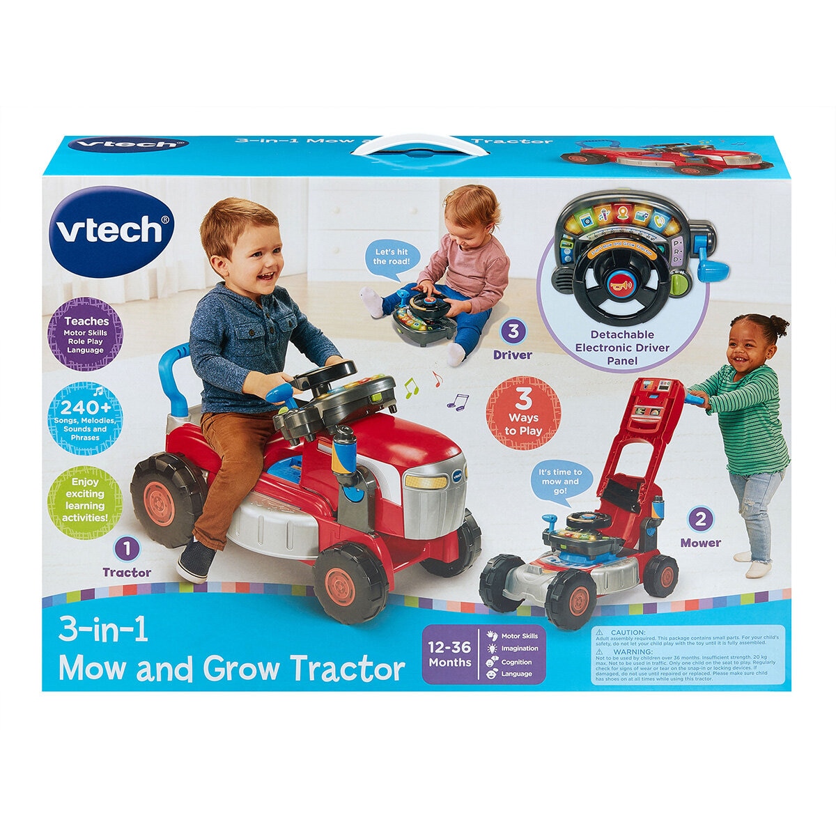 VTech 3-in-1 Mow & Grow Tractor (1+ Years)