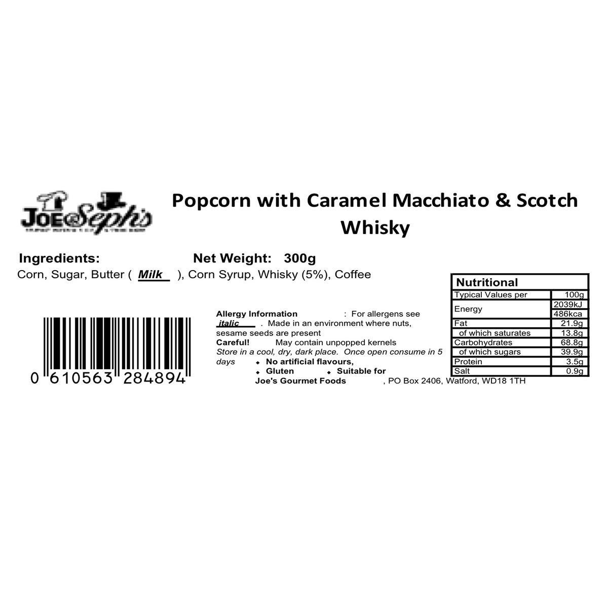 Ingredients Label Allergen Milk