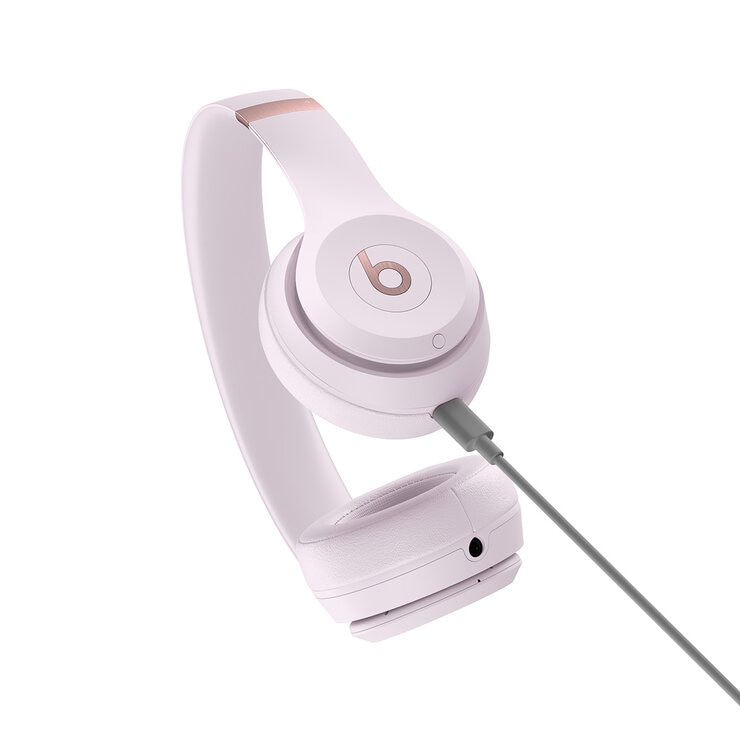 Beats Solo4 Wireless On-Ear Headphones in Cloud Pink, MUW33ZM/A