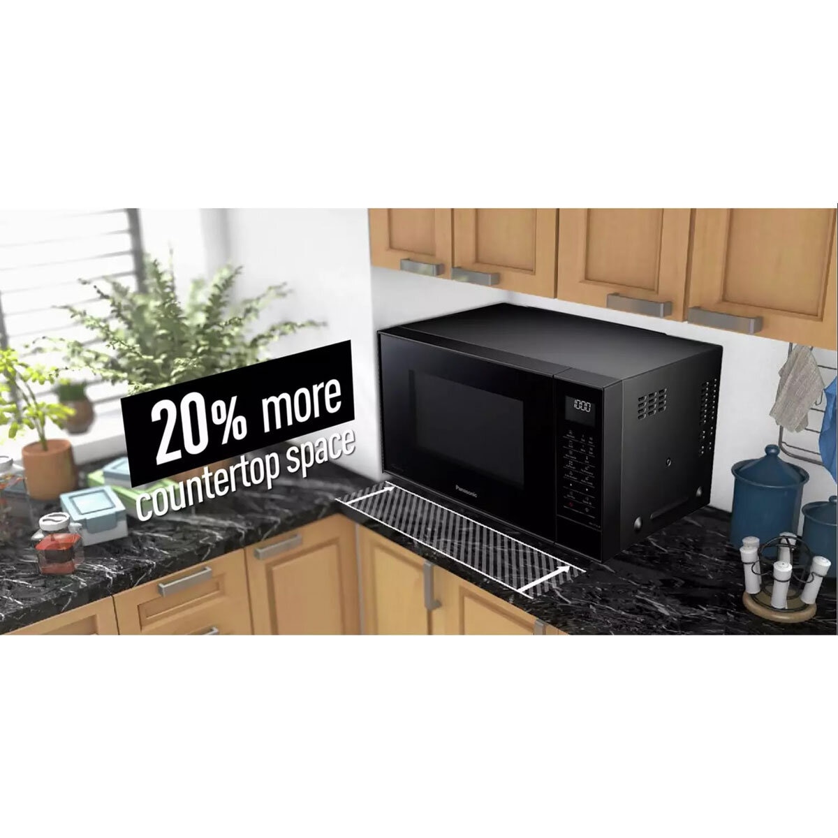 Lifestyle image of panasonic microwave