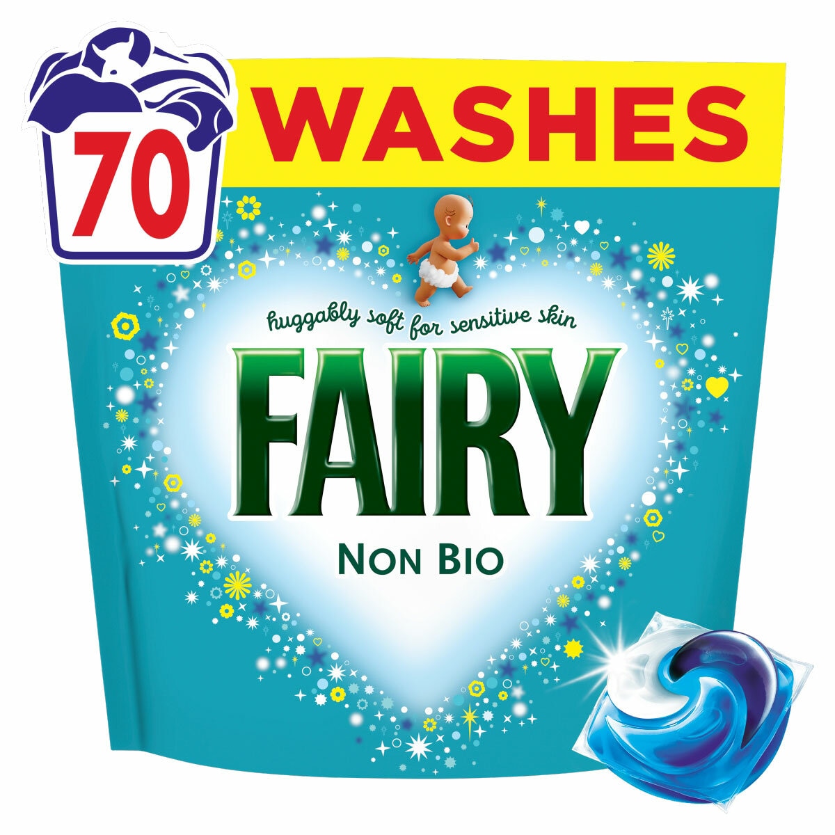 Fairy 4 in 1 Pods, 2 x 70 Pack Fairy 4 in 1 Pods, 2 x 70 Pack