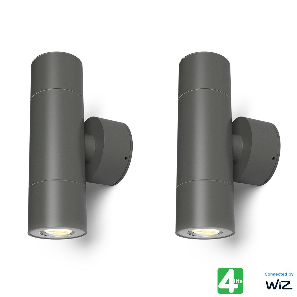 4lite Outdoor Up Down Light Fixture, 2 Pack