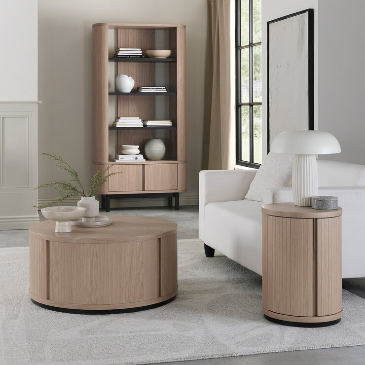 Bentley Designs Vega Scandi Light Oak Side Table Bentley Designs Vega Scandi Light Oak Side Table