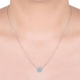 0.25ctw Round Brilliant Diamond Necklace, 14ct White Gold