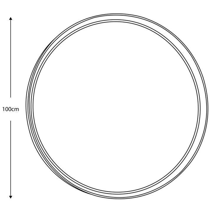 Gallery Keynes Walnut round mirror