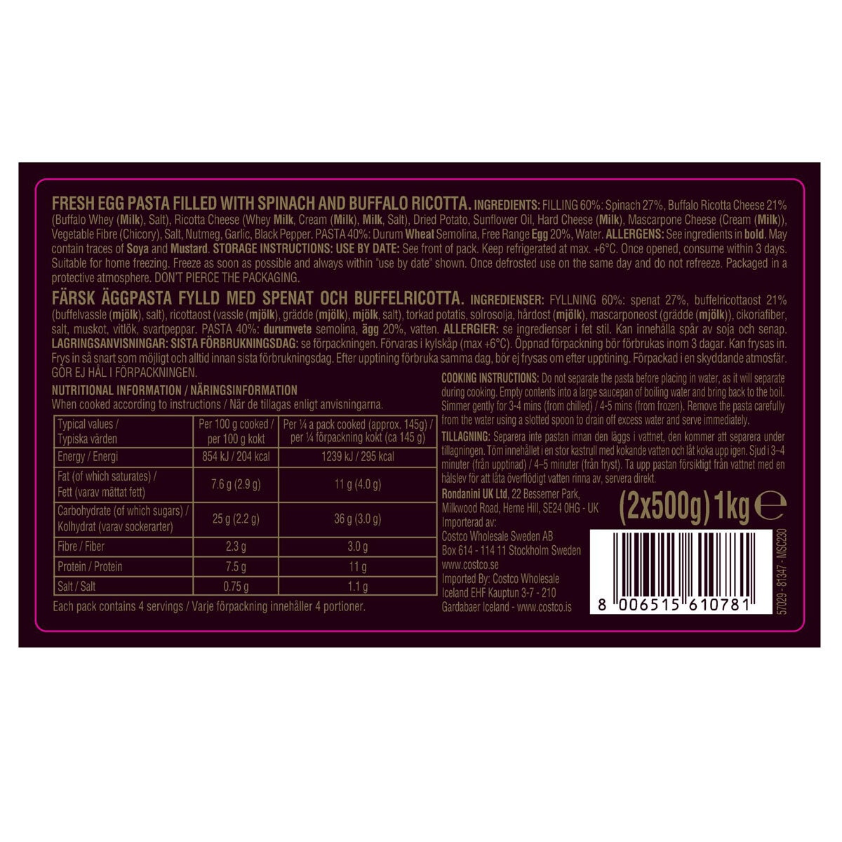 Nutritional Information