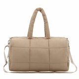 MYTAGALONGS Cloud Duffle Weekender Bag in Beige
