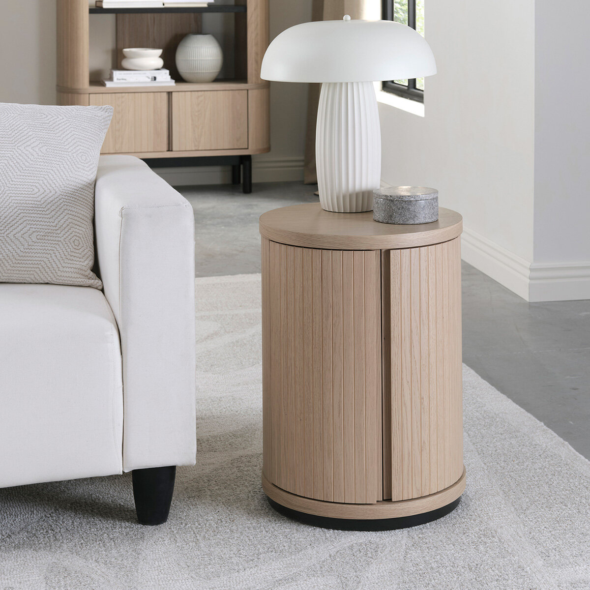 Bentley Designs Vega Scandi Light Oak Side Table