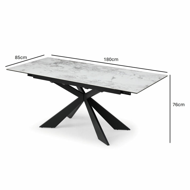 Table dimensions extended