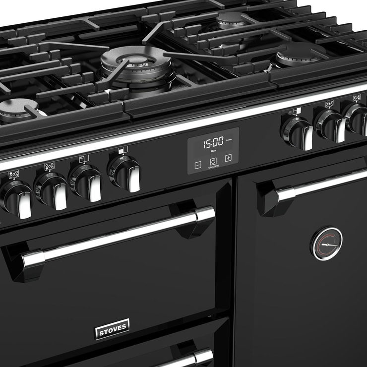 Stoves Richmond S900G, 90cm Gas Range Cooker A Rating in Black Costco UK