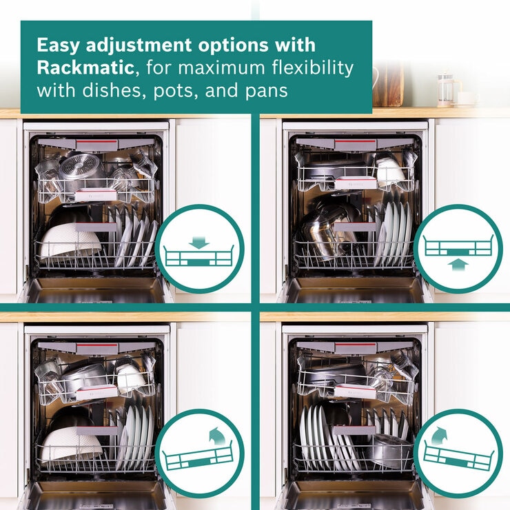 Bosch SMS4EMW06G Series 4 Freestanding 14 Place Setting Dishwasher, B Rated in White