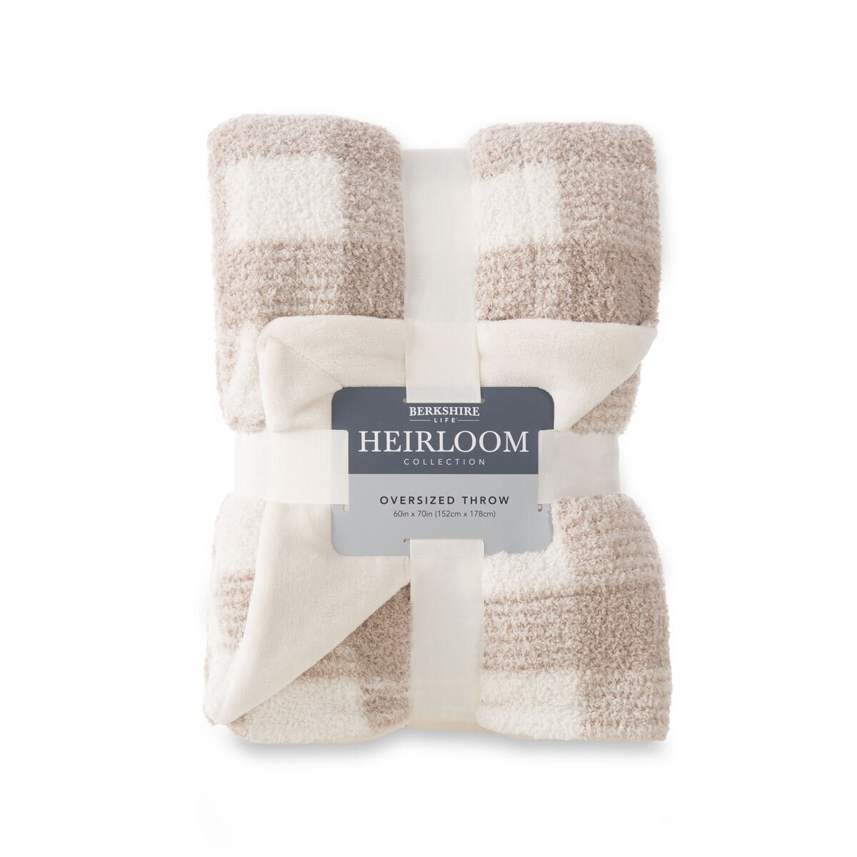 Berkshire Life Beige Heirloom Throw, 152 x 178 cm Costc...