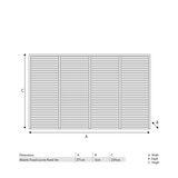 Sunvilla 7ft 6" x 12ft 2" (2.3 x 3.7m) Fixed Louvered Wall Panel