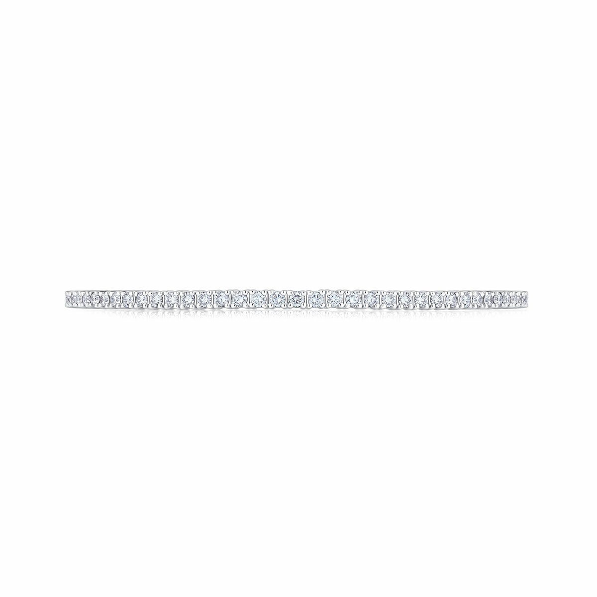 1.50ctw Round Brilliant Cut Diamond Flexi Bangle, 14ct White Gold 1.50ctw Round Brilliant Cut Diamond Flexi Bangle, 14ct White Gold
