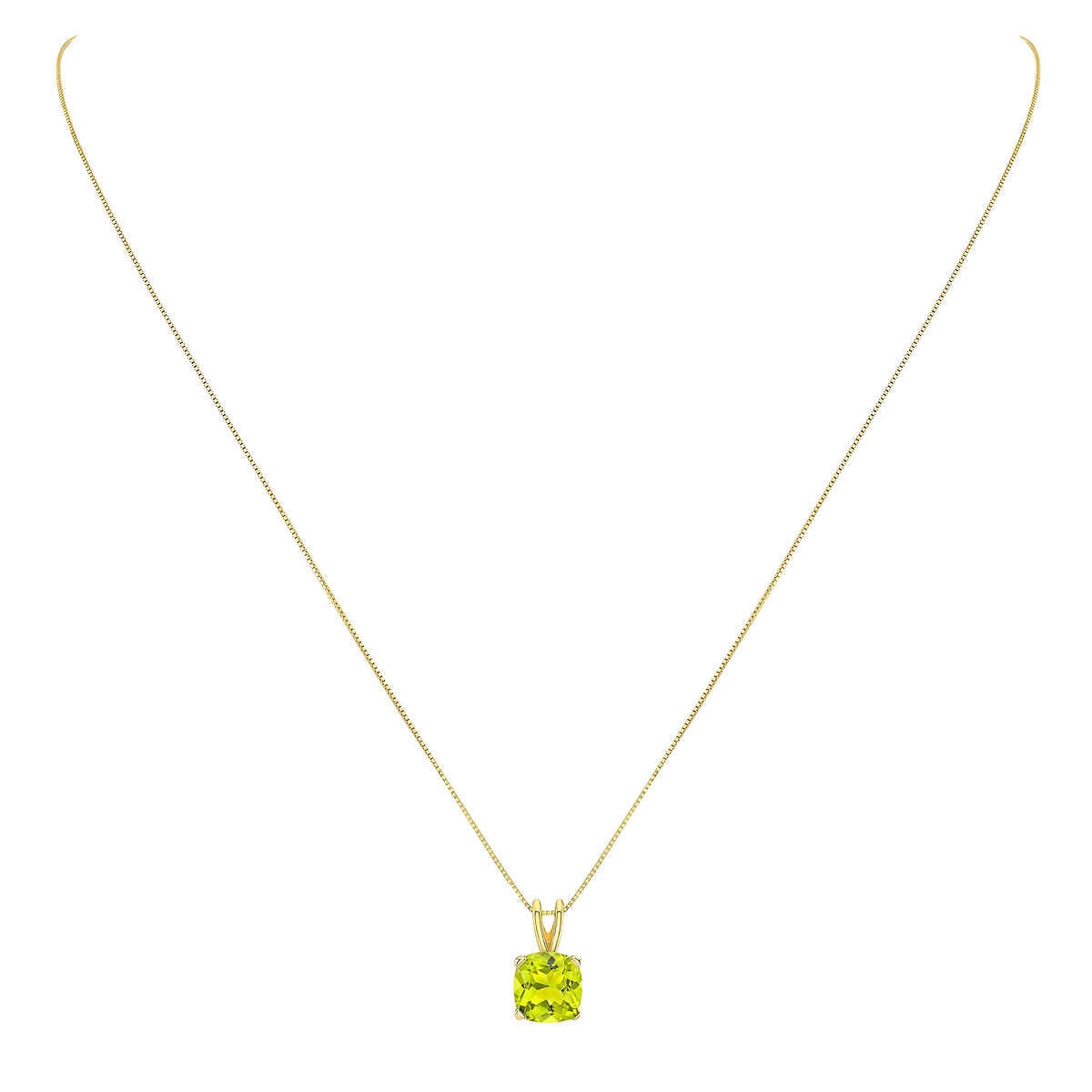 Peridot 14kt Yellow Gold Pendant