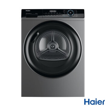 Haier I-Pro Series 3 HD90-A2939R 9kg Heat Pump Dryer, A++ Rated in Graphite