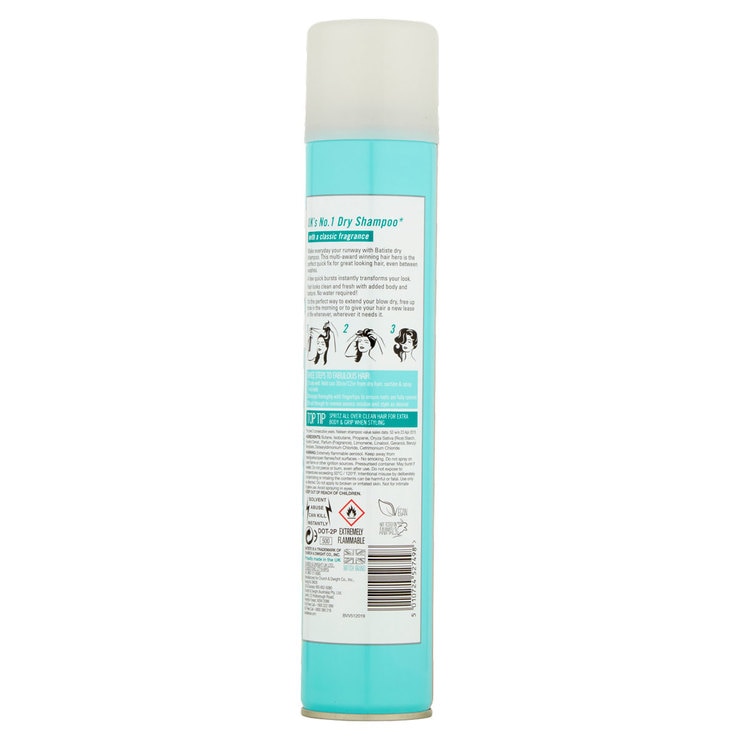 Batiste Dry Shampoo Original, 2 x 400ml Batiste Dry Shampoo Original, 2 x 400ml