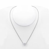 0.25ctw Round Brilliant Diamond Necklace, 14ct White Gold