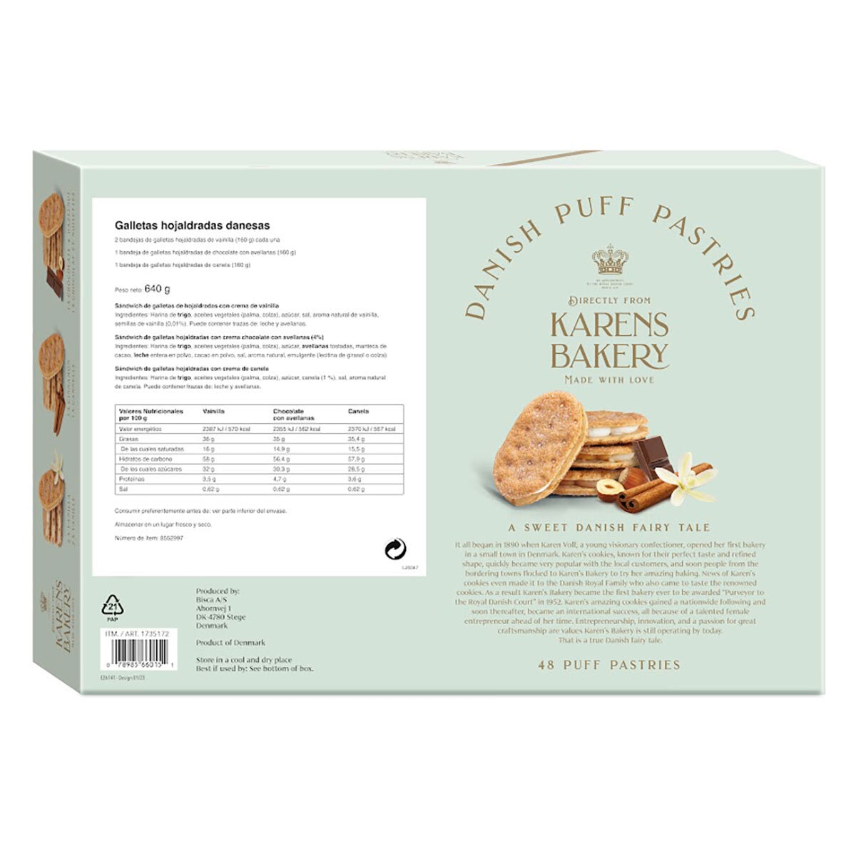 Karens Bakery Danish Puff Pastries Assorted Flavours, 640g