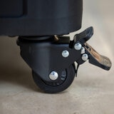 Mirador 11ft (3.3m) Round Cantilever Umbrella with Rolling Base in Beige (non-LED)