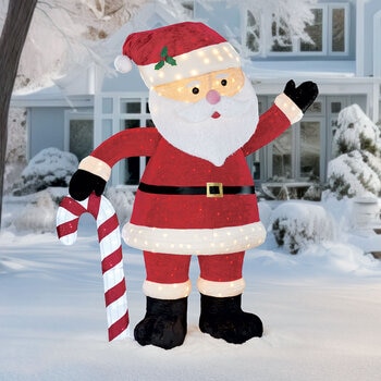 9ft Pop Up Santa With LED Lights