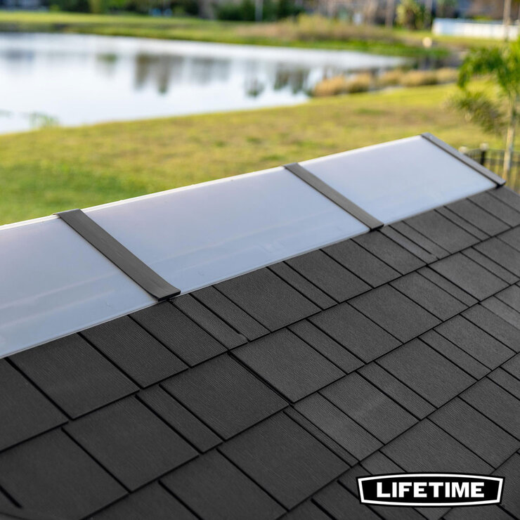 Lifetime 15ft x 8ft (4.6 x 2.4m) Dual Entry Storage Shed - Model 60455