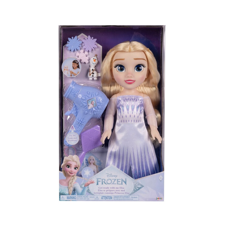 Disney Princess Large Doll and Hair Play Set - Elsa