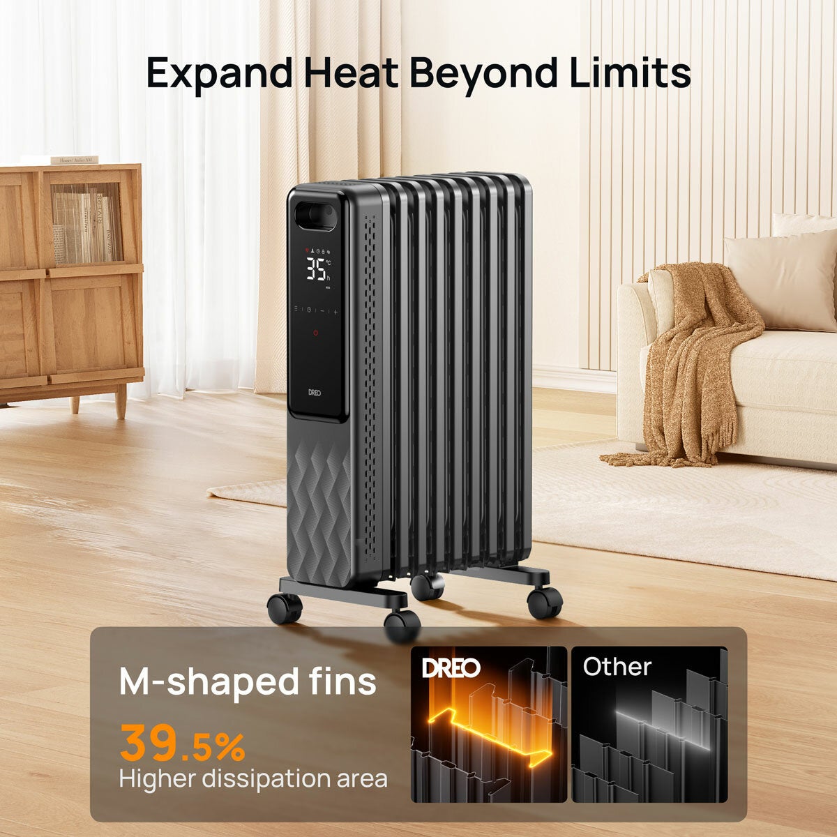 Lifestyle image of M shaped fins radiator Lifestyle image of M shaped fins radiator